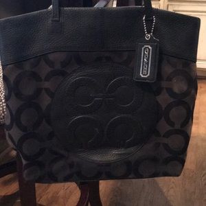 Black coach purse
